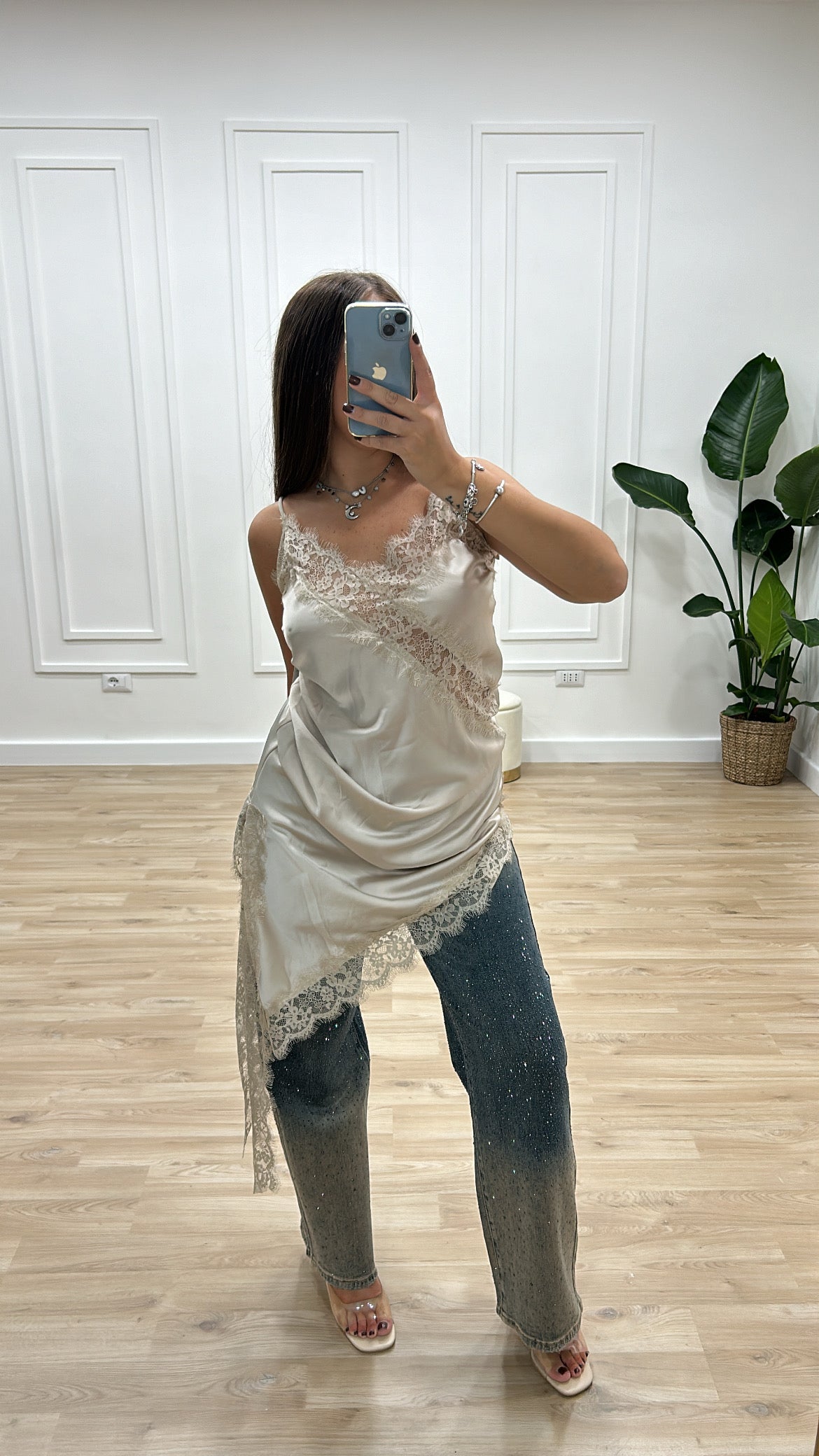 Dress/canotta merletto