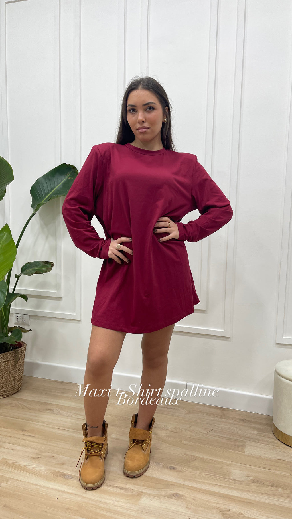 Maxi t-shirt spallina